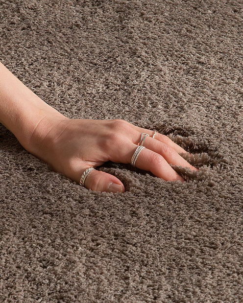 Koberec 150 cm Emeralda (světlehnědá)