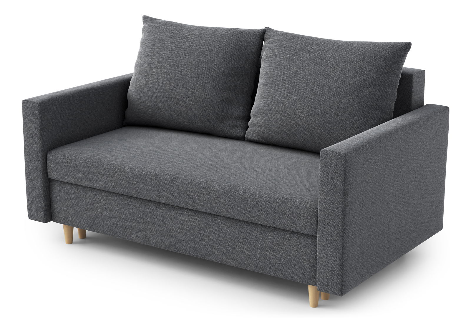 Pohovka dvousedačka Louis (tmavě šedá)