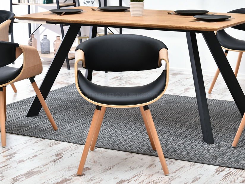 Židle Bjorn K (dub černý + dub)