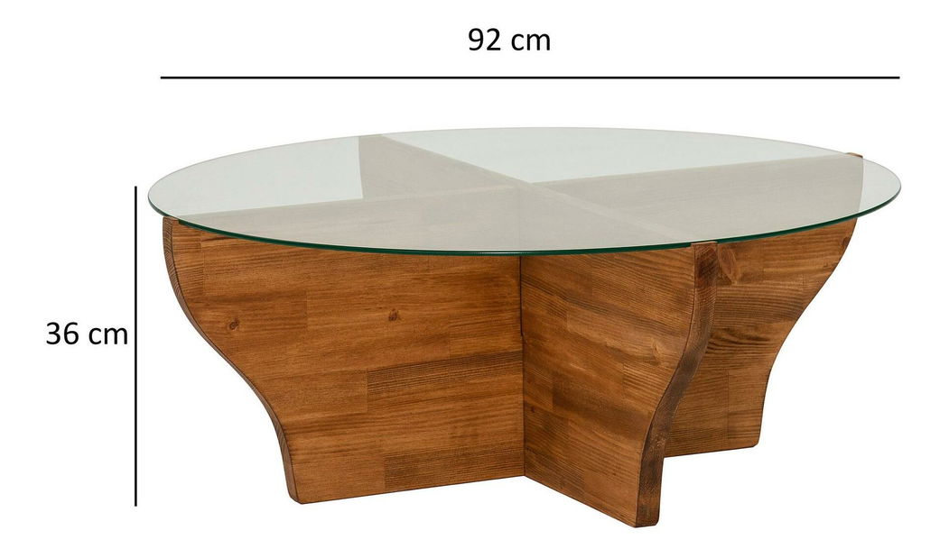 Konferenční stolek Amfora (kaštanová)