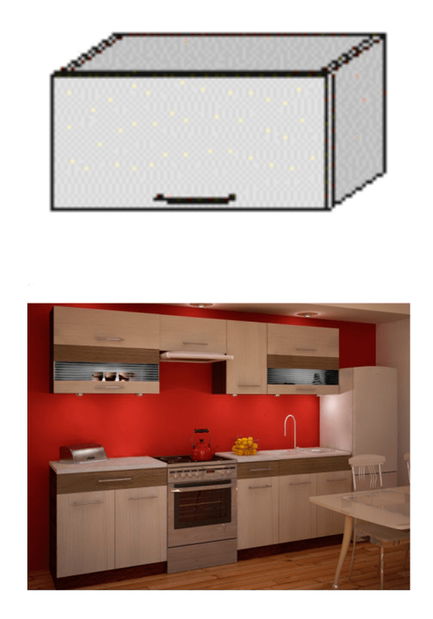 Horní kuchyňská skříňka OG-60 Igo