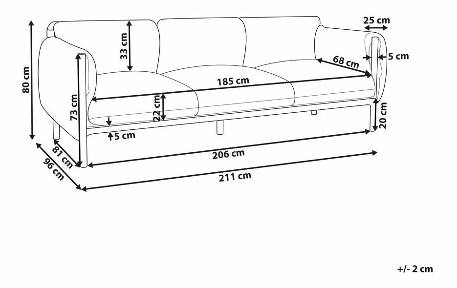 Zahradní pohovka Ender (šedá)