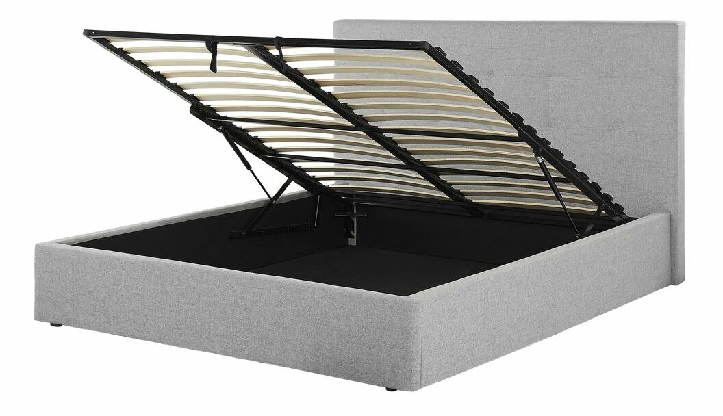 Manželská postel 160 cm Lorza (šedá)