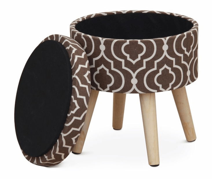 Taburet Nahazo (hnědá)