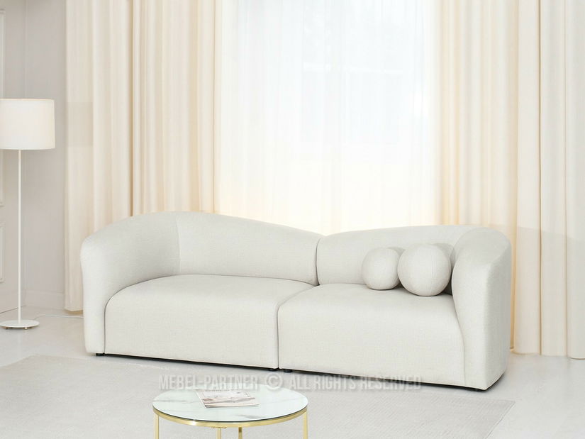 Pohovka dvousedačka Ocupar (béžová + černá)