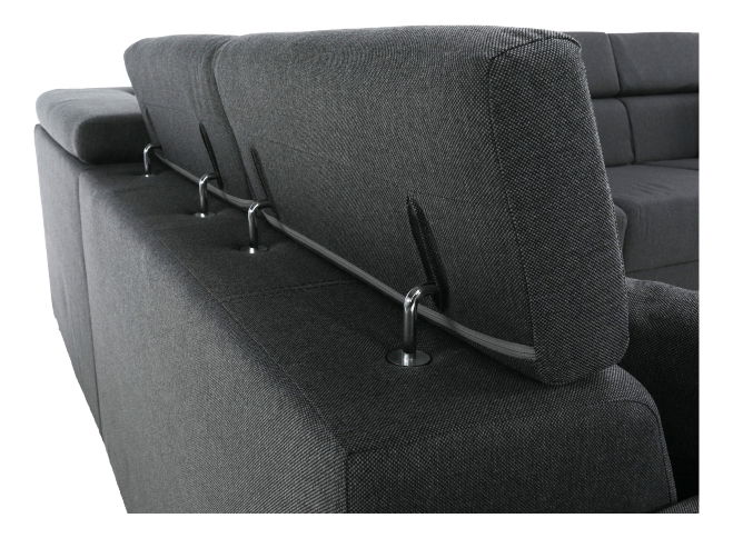 Rohová sedací souprava Cirdi (tmavě šedá) (P)