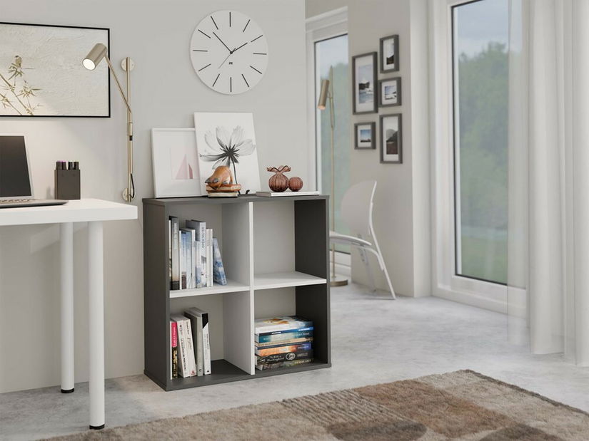 Regál Metros 2 (antracit + bílá)