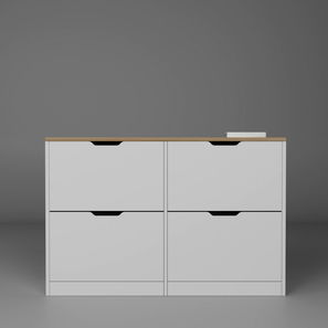 Skříňka na boty (botník) Durum (bílá matná)