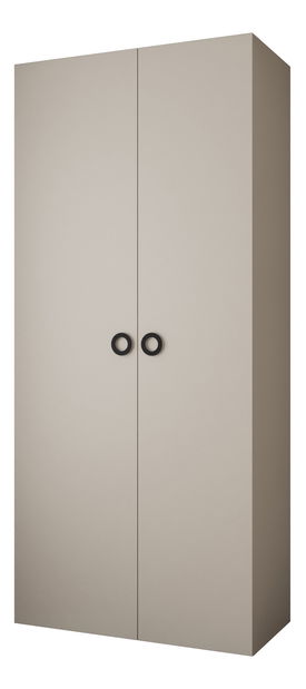 Šatní skříň 110 cm Carmela 50-1 (kašmír + černá)