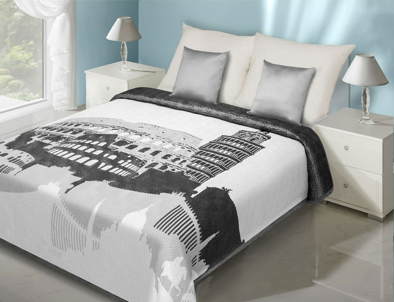 Přehoz na postel 240x220cm Roma (bílá)