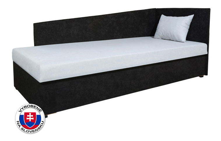 Jednolůžková postel (válenda) 80 cm Eda 4 Lux (s pružinovou matrací) (P)