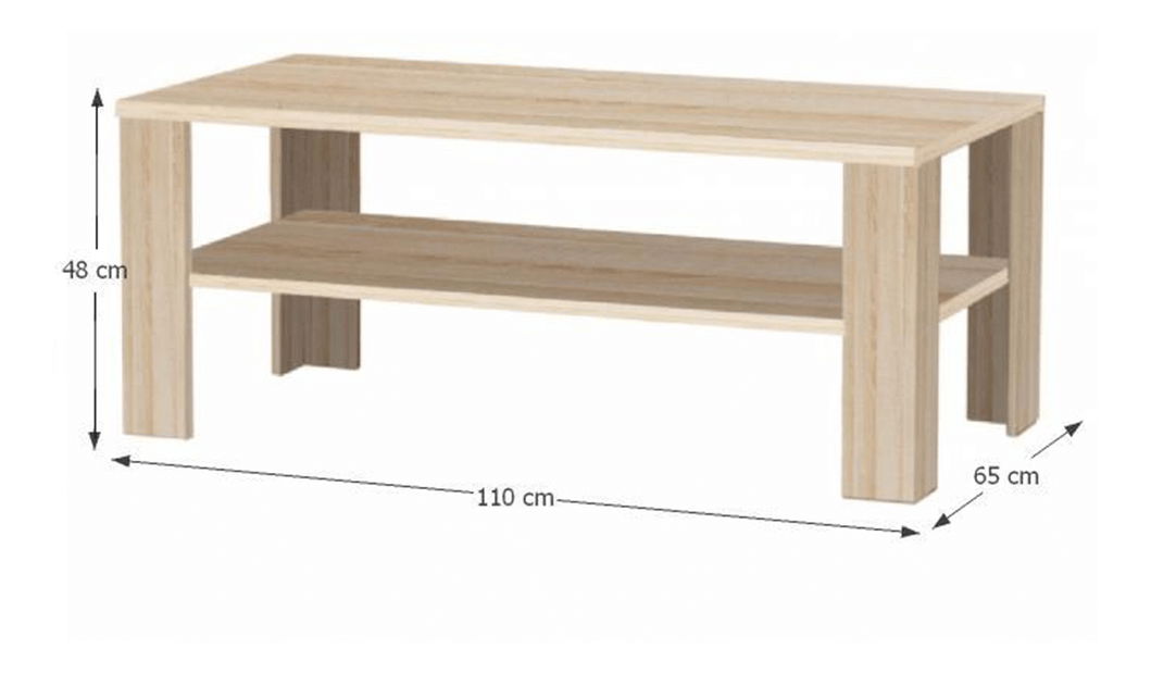 Konferenční stolek Ikusi New 22 (dub sonoma)