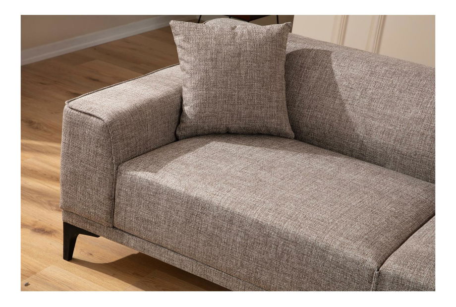 Pohovka trojsedačka Petrafonzo (béžová + černá)