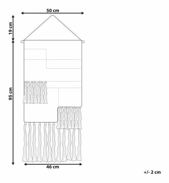 Nástěnná dekorace Hendrix (béžová)