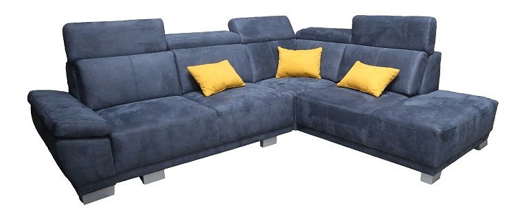 Rohová sedačka BRW Hilton (tmavě modrá) (P)