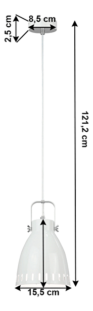 Závěsná lampa Adorra 3 (bílá)