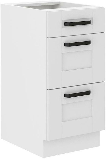 Horní kuchyňská skříňka Lucid 40 D 3s BB (korpus: bílá + fronta: mdf bílá)