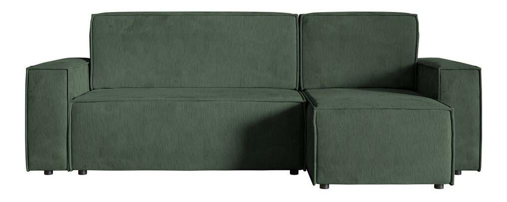 Rohová sedací souprava Copenhagen L (lesní zelená + černá)