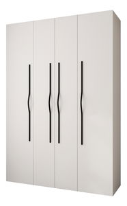 Šatní skříň 170 cm Carmela 40-2 (bílá + černá)