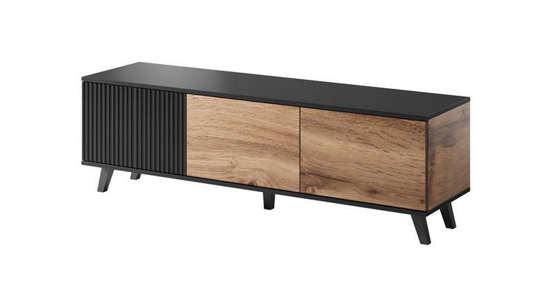 Tv stolek Ranae RTV1 (dub wotan + černá)