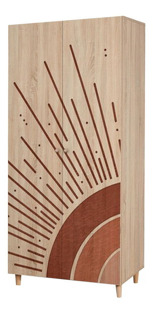 Šatní skříň Lydie 970 (dub sonoma)