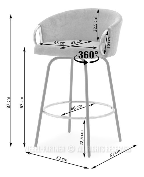 Židle Carma H (krémová + černá)