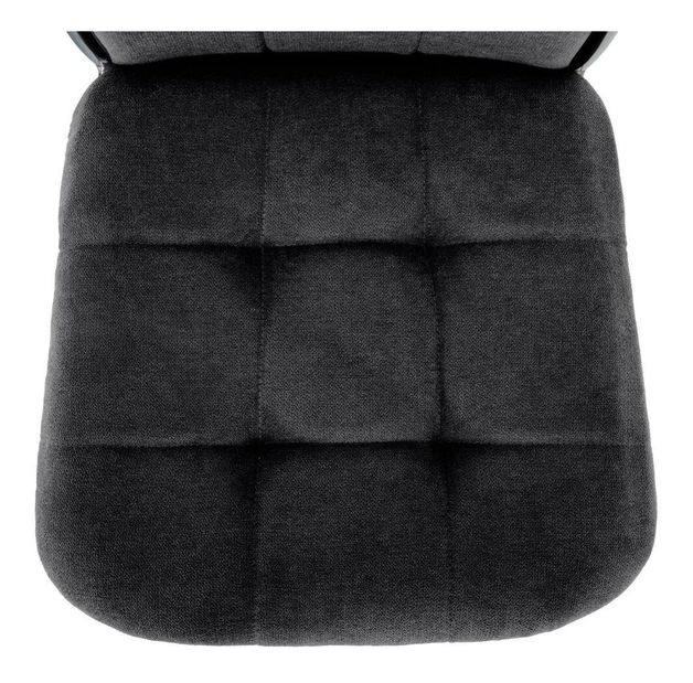 Jídelní židle Adore (tmavě šedá + chrom)