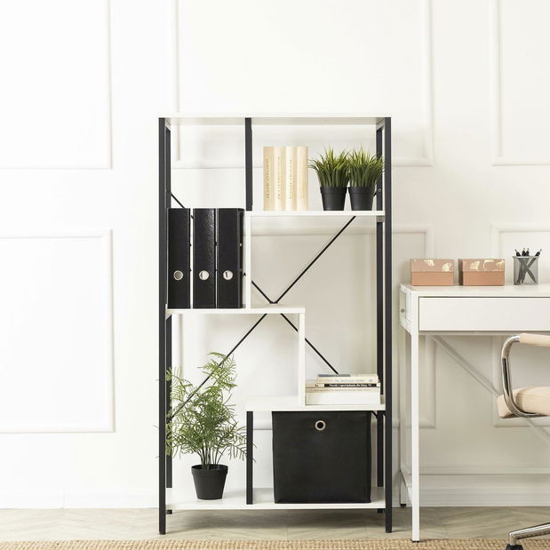 Regál Teshona (bílá + černá)