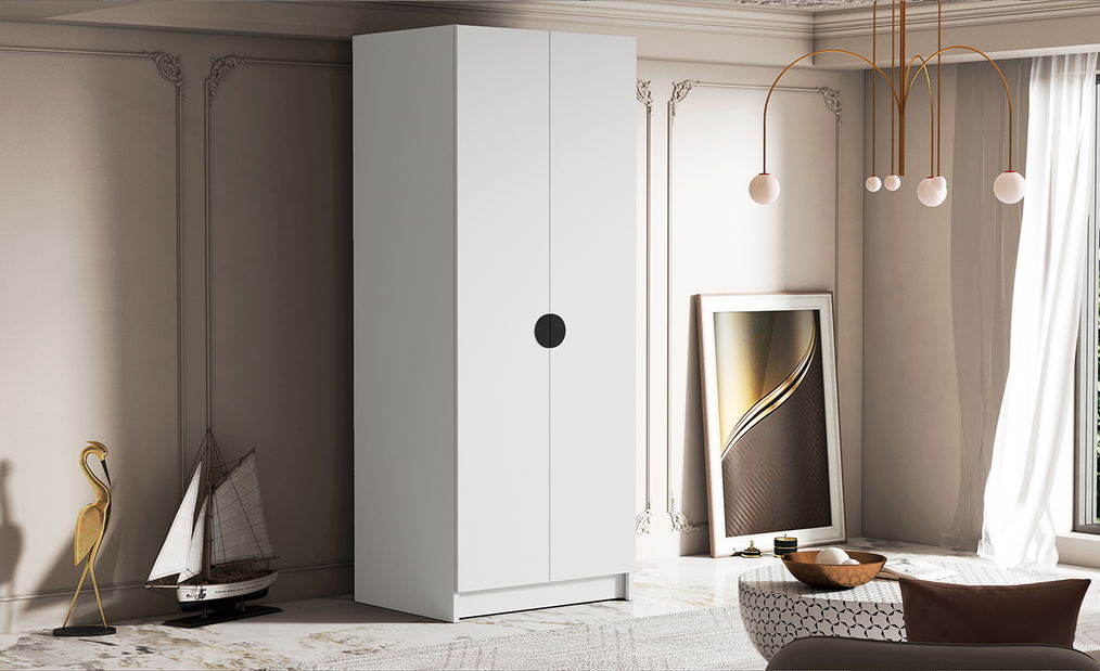 Šatníková skříň Bosta (bílá)