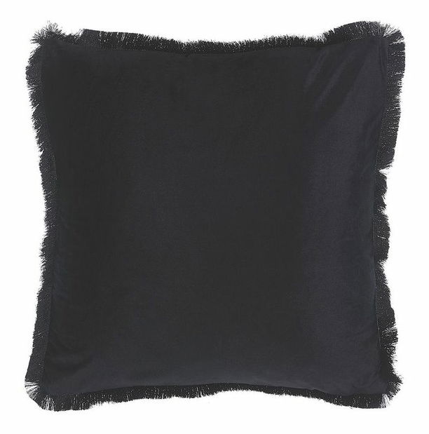 Sada 2 ozdobných polštářů 45 x 45 cm Ramty (černá)