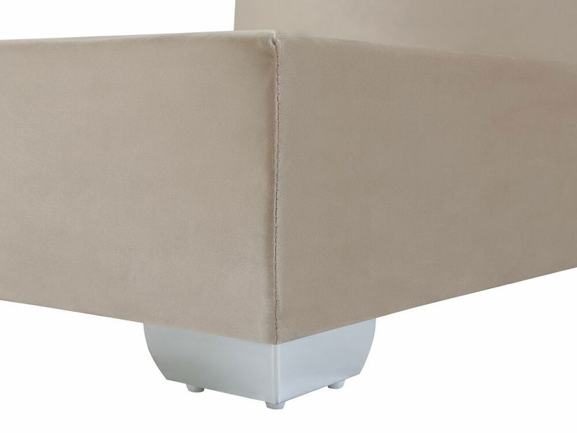 Boxspring postel 160 cm CONSOLE (s roštem a matrací) (béžová)