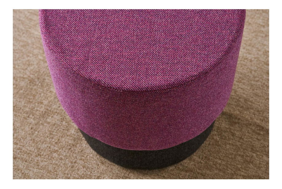 Taburetka Patarazzo (fialová + tmavě šedá)