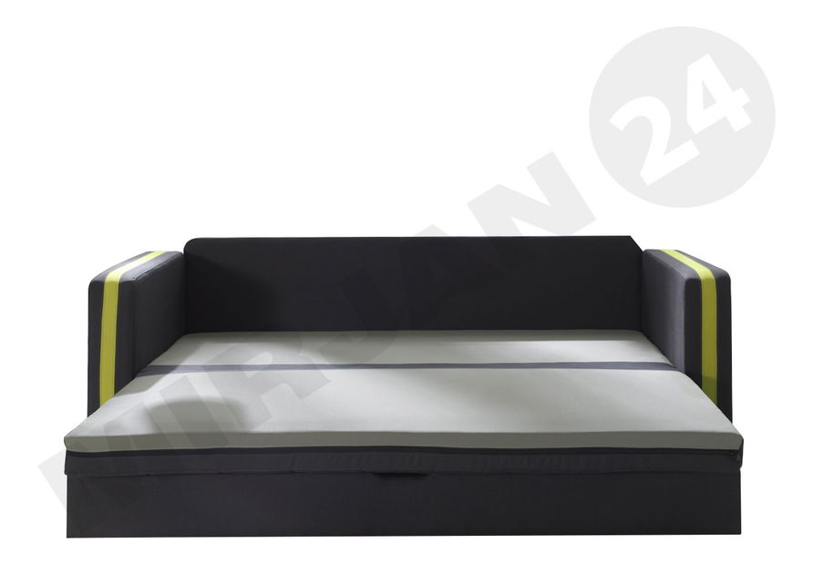 Pohovka Vivienne (tmavě modrá + černá)