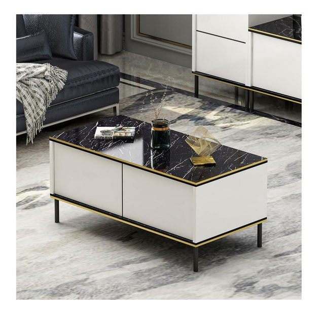 Konferenční stolek Iris (bílá)