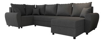 Rohová sedačka ve tvaru U Fleur Long (tmavě šedá) (L)