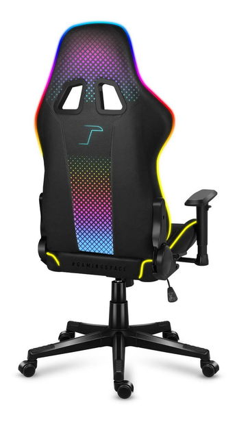 Herní křeslo Fusion 6.3 (černá + vícebarevná) (s LED osvětlením)
