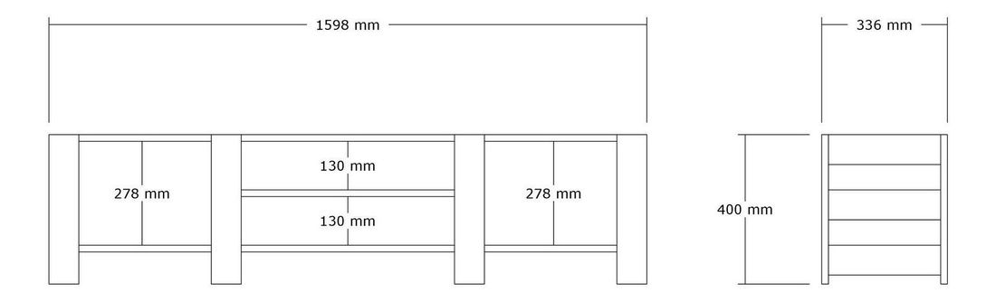 TV stolek Deketo (ořech)