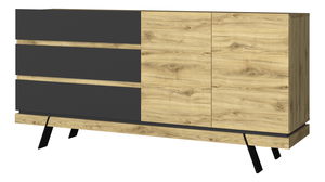 Komoda Stacee (dub navarra + černá)