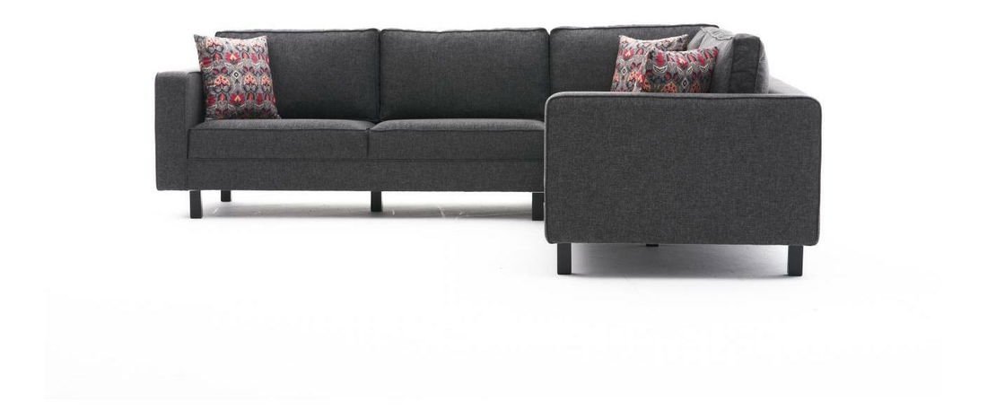 Rohová sedačka Kalen 2 (antracit + černá)