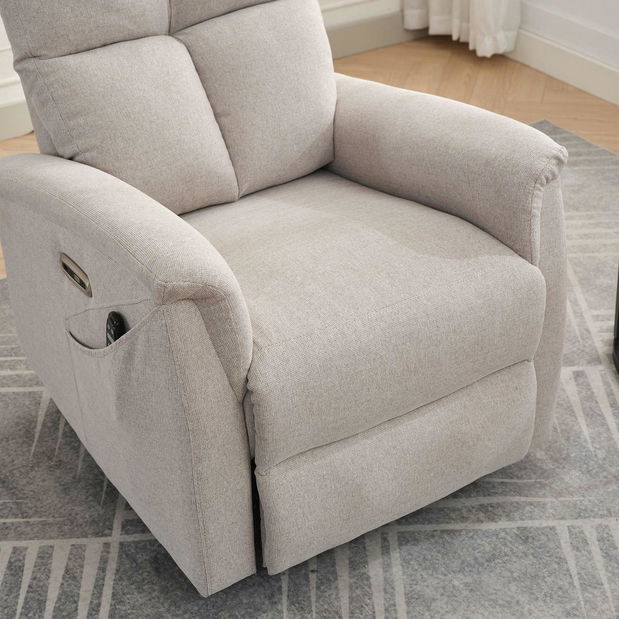 Polohovací křeslo Tesalureza (krémová)