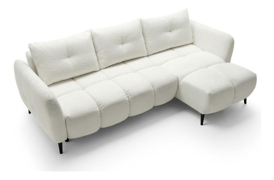 Rohová sedací souprava Odysea (P) (krémová + černá)