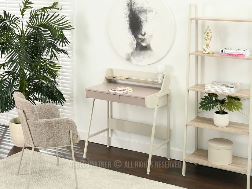 PC stolek Borge (béžová + krémová)