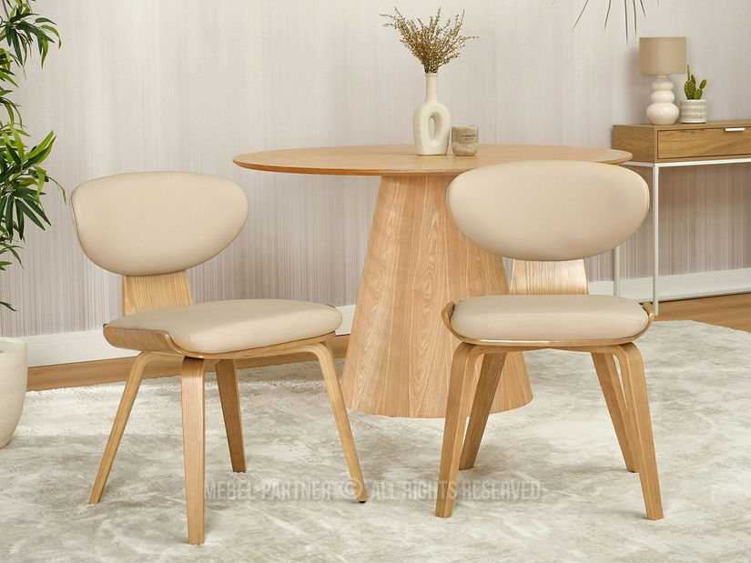 Židle Juliana (béžová + dub)