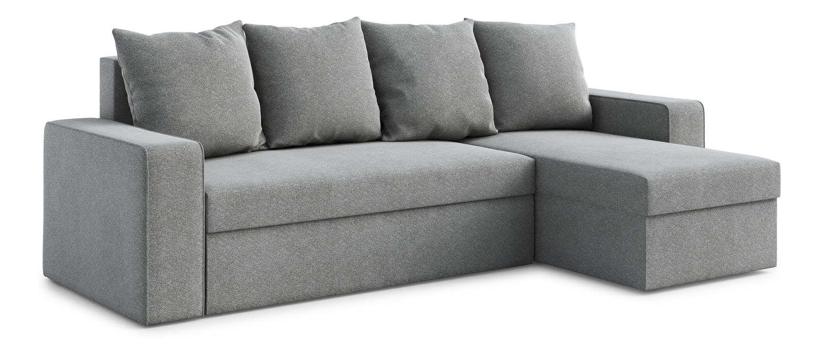 Rohová sedací souprava Duff (P) (šedá)