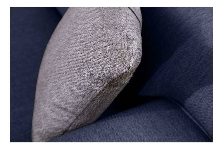 Pohovka dvousedačka Petrafonzo (modrá + černá)