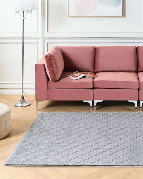 Koberec z umělé kožešiny 160 x 230 cm Gharry (šedá)