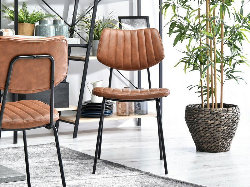 Židle Hugo (hnědá + černá)