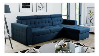 Rohová sedačka Somkera (mořská modrá) (P)