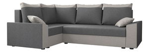 Rohová sedací souprava Paragon Plus (tmavě šedá + šedá) (L)