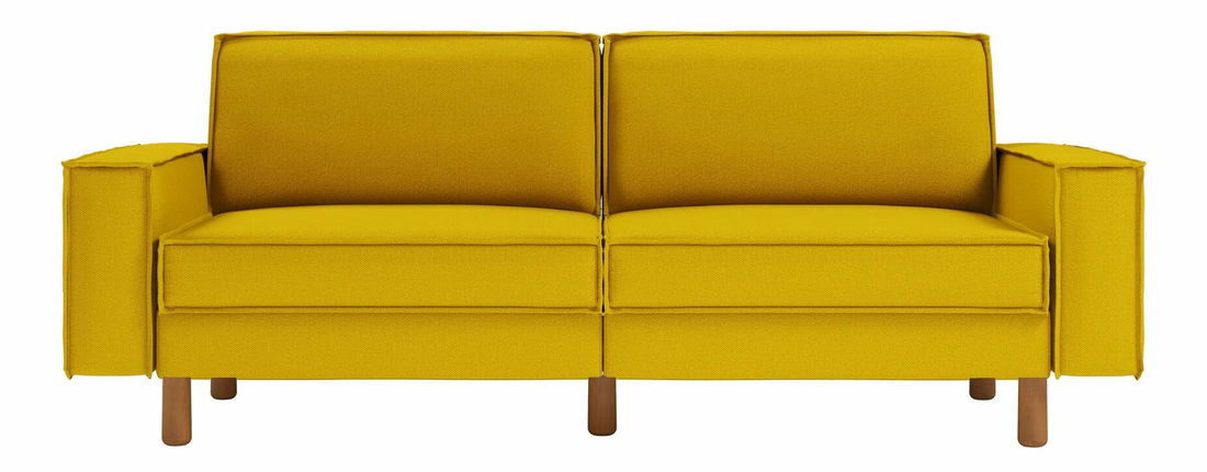 Pohovka trojsedačka Spary E (světle šedá + ořech)